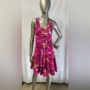 NVO Golf Dress Structured Torso with Boning Fun Pattern size Small